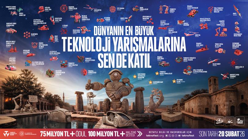  Geleceği Üretenler TEKNOFEST’te Buluşuyor;  2026 Teknoloji Yarışmalarına Başvurular Başladı!
